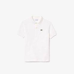 Vetements Fille | LACOSTE Polo Enfant Lacoste Regular Fit En Petit Pique Uni