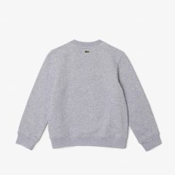 Vetements Fille | LACOSTE Sweatshirt Enfant Lacoste En Molleton De Coton Biologique