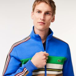 Sweatshirts | LACOSTE Sweatshirt Zippe Paris Color-Block Fabrique En France