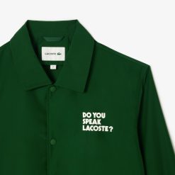 Manteaux & Vestes | LACOSTE Veste De Coach Legere En Ripstop Deperlant