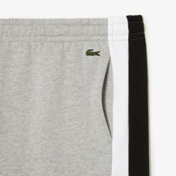 Pantalons & Shorts | LACOSTE Short Color-Block Homme Lacoste En Molleton Gratte