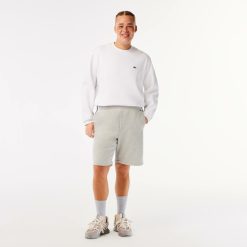 Pantalons & Shorts | LACOSTE Short Color-Block Homme Lacoste En Molleton Gratte