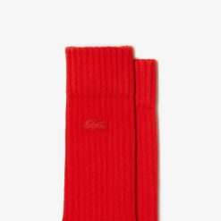 Chaussettes | LACOSTE Lot De 3 Paires De Chaussettes Unies Lacoste En Coton Biologique