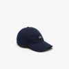 Chapeaux & Casquettes | LACOSTE Casquette Unie Unie Lacoste En Twill De Coton Biologique