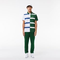 Vetements De Sport | LACOSTE Polo Tennis Ultra-Dry A Rayures Color-Block