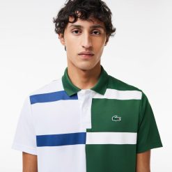 Vetements De Sport | LACOSTE Polo Tennis Ultra-Dry A Rayures Color-Block