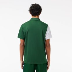 Vetements De Sport | LACOSTE Polo Tennis Ultra-Dry A Rayures Color-Block