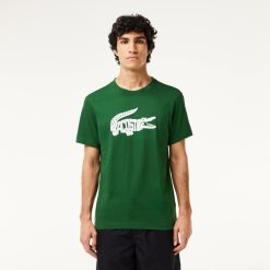 Vetements De Sport | LACOSTE T-Shirt Sport Ultra-Dry Avec Imprime Crocodile