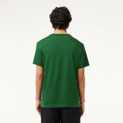 Vetements De Sport | LACOSTE T-Shirt Sport Ultra-Dry Avec Imprime Crocodile