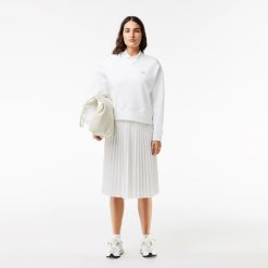 Sweatshirts | LACOSTE Sweatshirt Jogger Femme Lacoste Imprime Au Dos