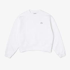 Sweatshirts | LACOSTE Sweatshirt Jogger Femme Lacoste Imprime Au Dos