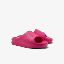 Claquettes & Sandales | LACOSTE Claquettes Serve Slide 2.0 Femme Avec Marquage