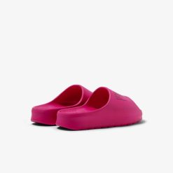 Claquettes & Sandales | LACOSTE Claquettes Serve Slide 2.0 Femme Avec Marquage