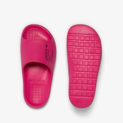 Claquettes & Sandales | LACOSTE Claquettes Serve Slide 2.0 Femme Avec Marquage