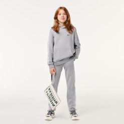 Vetements Fille | LACOSTE Sweatshirt A Capuche En Molleton De Coton