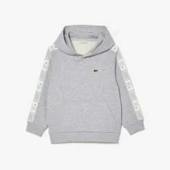 Vetements Fille | LACOSTE Sweatshirt A Capuche En Molleton De Coton