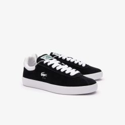 Sneakers | LACOSTE Sneakers Baseshot Femme En Cuir Velours