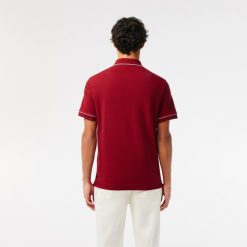 Polos | LACOSTE Polo Smart Paris En Coton Stretch Lisere Contraste