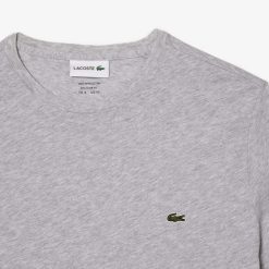 T-Shirts | LACOSTE T-Shirt Col Rond En Jersey De Coton Pima Uni