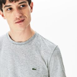 T-Shirts | LACOSTE T-Shirt Col Rond En Jersey De Coton Pima Uni