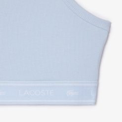 Sous-Vetements Et Vetements D'Interieur | LACOSTE Brassiere Avec Bande Siglee En Coton Stretch