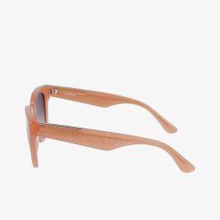 Lunettes De Soleil | LACOSTE Lunettes De Soleil Femme Ovales Croco Skin En Acetate