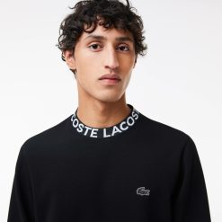 Sweatshirts | LACOSTE Sweatshirt En Double-Face A Col Jacquard Sigle