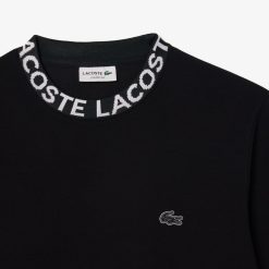 Sweatshirts | LACOSTE Sweatshirt En Double-Face A Col Jacquard Sigle