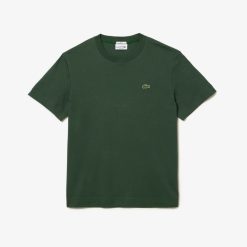 T-Shirts | LACOSTE T-Shirt A Col Rond Unie En Coton Biologique Uni