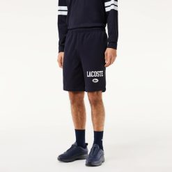 Pantalons & Shorts | LACOSTE Short Jogger Regular Fit Avec Imprime Lacoste