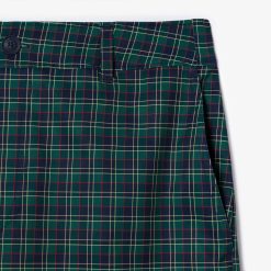 Pantalons & Shorts | LACOSTE Bermuda Golf A Carreaux Ultra-Dry