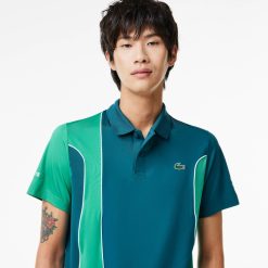 Vetements De Sport | LACOSTE Polo Homme Lacoste Sport X Novak Djokovic Color-Block Regular Fit