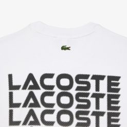 T-Shirts | LACOSTE T-Shirt Manches Longues Relaxed Fit Avec Marquages