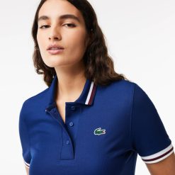 Vetements De Sport | LACOSTE Polo Sport Avec Col Raye Contraste En Pique