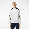 Vetements De Sport | LACOSTE Veste A Capuche Homme Lacoste Tennis En Polyester Recycle