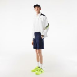 Vetements De Sport | LACOSTE Veste A Capuche Homme Lacoste Tennis En Polyester Recycle