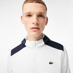 Vetements De Sport | LACOSTE Veste A Capuche Homme Lacoste Tennis En Polyester Recycle