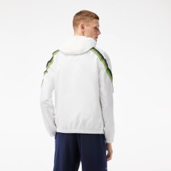 Vetements De Sport | LACOSTE Veste A Capuche Homme Lacoste Tennis En Polyester Recycle