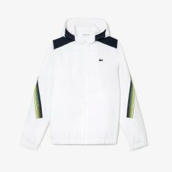 Vetements De Sport | LACOSTE Veste A Capuche Homme Lacoste Tennis En Polyester Recycle