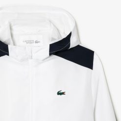 Vetements De Sport | LACOSTE Veste A Capuche Homme Lacoste Tennis En Polyester Recycle