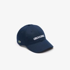 Accessoires | LACOSTE Casquette Avec Broderie Crocodile Contrastee