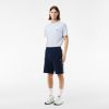 Pantalons & Shorts | LACOSTE Short Jogger En Molleton Avec Bande Siglee