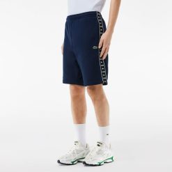 Pantalons & Shorts | LACOSTE Short Jogger En Molleton Avec Bande Siglee