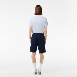 Pantalons & Shorts | LACOSTE Short Jogger En Molleton Avec Bande Siglee