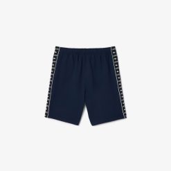 Pantalons & Shorts | LACOSTE Short Jogger En Molleton Avec Bande Siglee