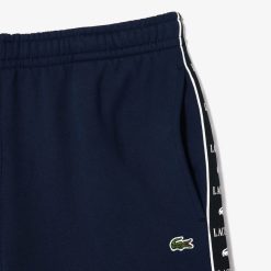 Pantalons & Shorts | LACOSTE Short Jogger En Molleton Avec Bande Siglee