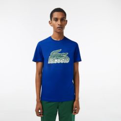 T-Shirts | LACOSTE T-Shirt Homme Lacoste Imprime En Jersey De Coton