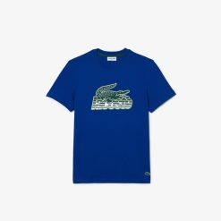 T-Shirts | LACOSTE T-Shirt Homme Lacoste Imprime En Jersey De Coton