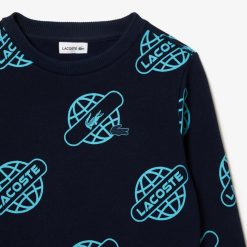 Vetements Fille | LACOSTE Sweatshirt Avec Imprime Contraste