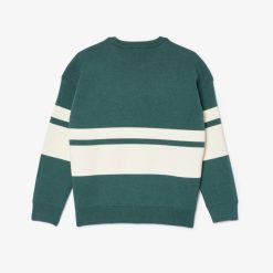 Vetements Garcon | LACOSTE Pull A Rayures Contrastees En Coton